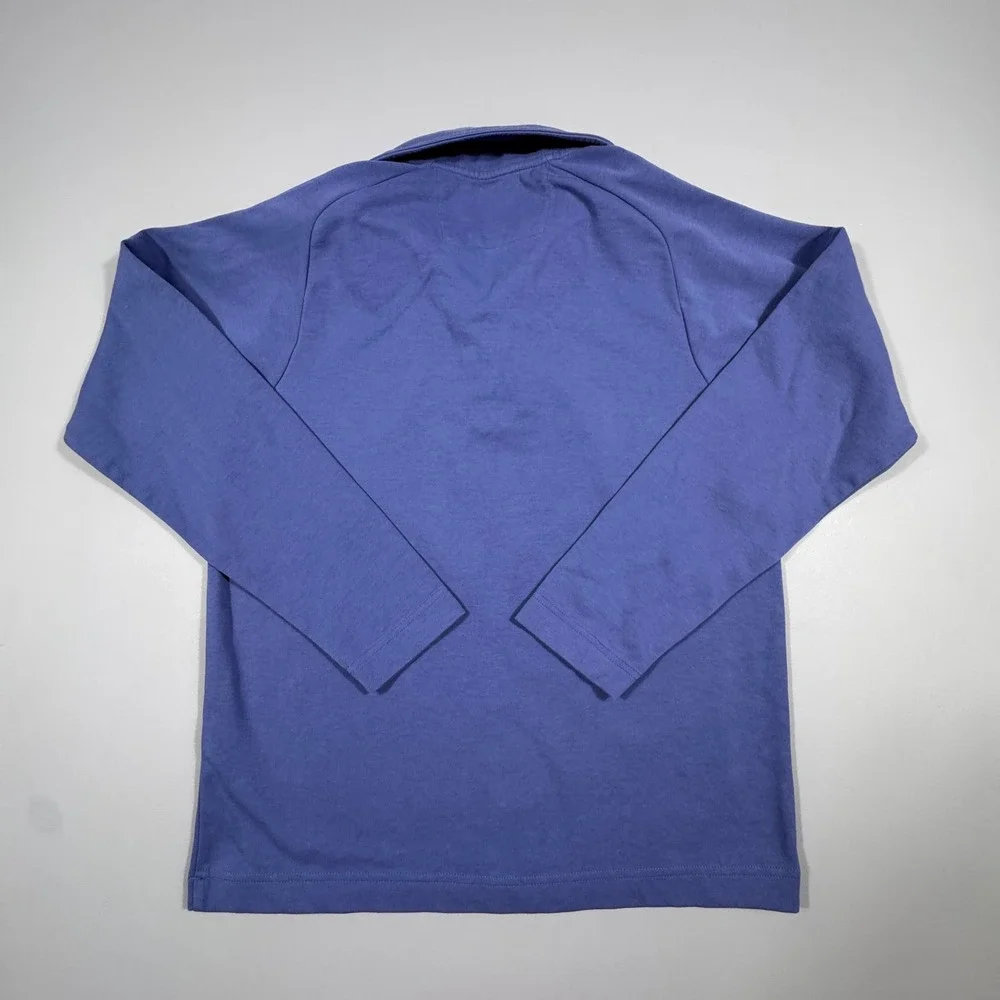Banana Republic Men's Blue Moisture Wicking Quarter Zip Pullover Sweater‎ M